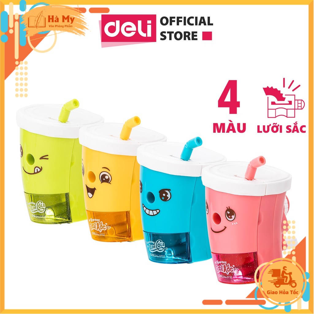Gọt chì quay tay hình cốc Deli E0732
