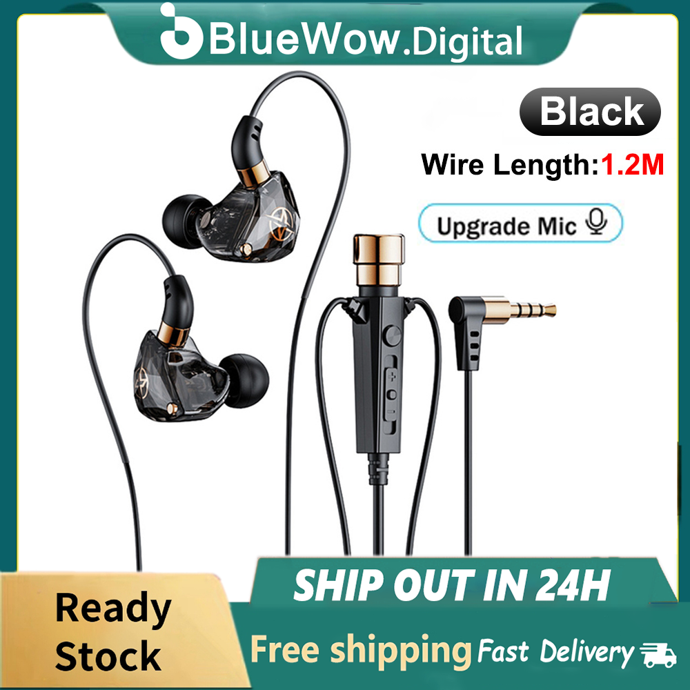 BlueWow KT02 Karaoke Headset 3D Surround Super-heavy HiFi Sound Quality 1.2M/3M Upgraded Microphone Suitable for Micro ราคา 190 บาท*ส่งฟรี