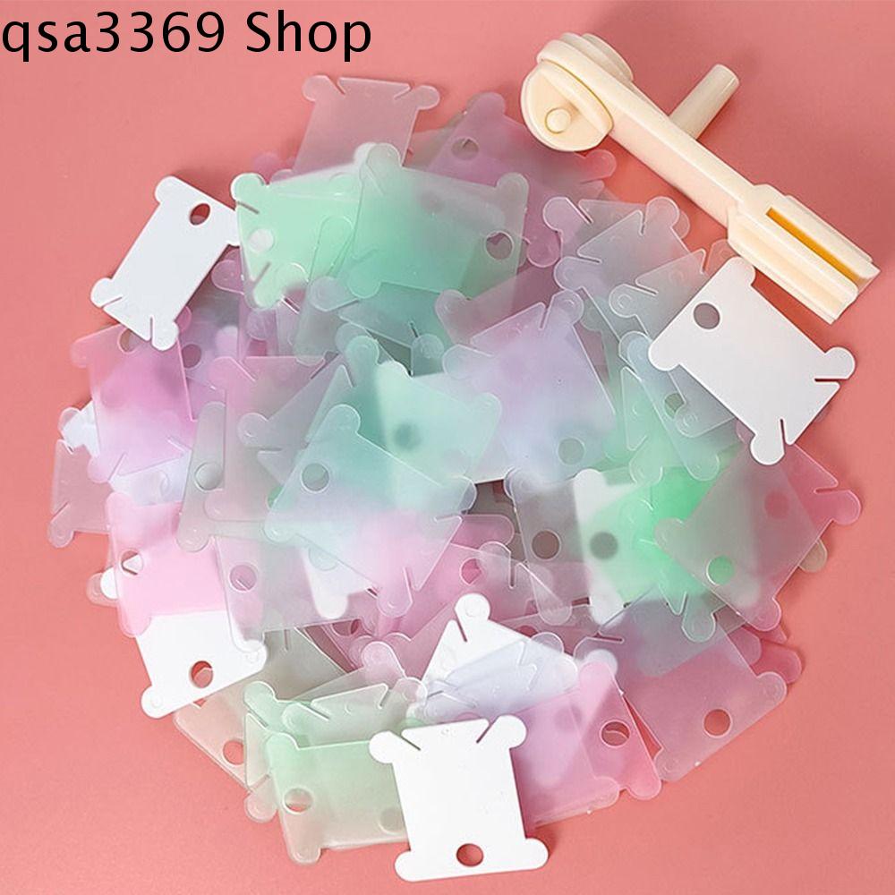 QSA3369 Tự làm Máy cuộn len Mini Quay tay Máy phân loại nhanh Bộ dụng cụ may Nhựa Cuộn chỉ sợi chỉ nha khoa Phụ kiện May