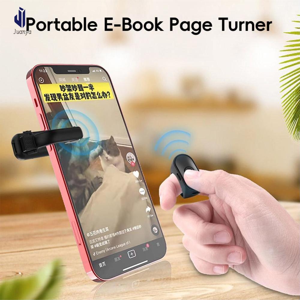 Juanya Xách Tay E-Book Trang Turner từ xa Bluetooth Vật Lý Điều Khiển Xách Tay Đọc Sách Trợ Lý Cho Điện Thoại Và Kindle Các Thiết Bị