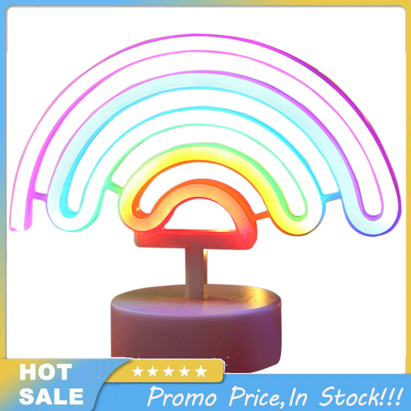 2024NEW Rainbow Desktop Lamp, Nightstand Lamps With Holder Base, 3