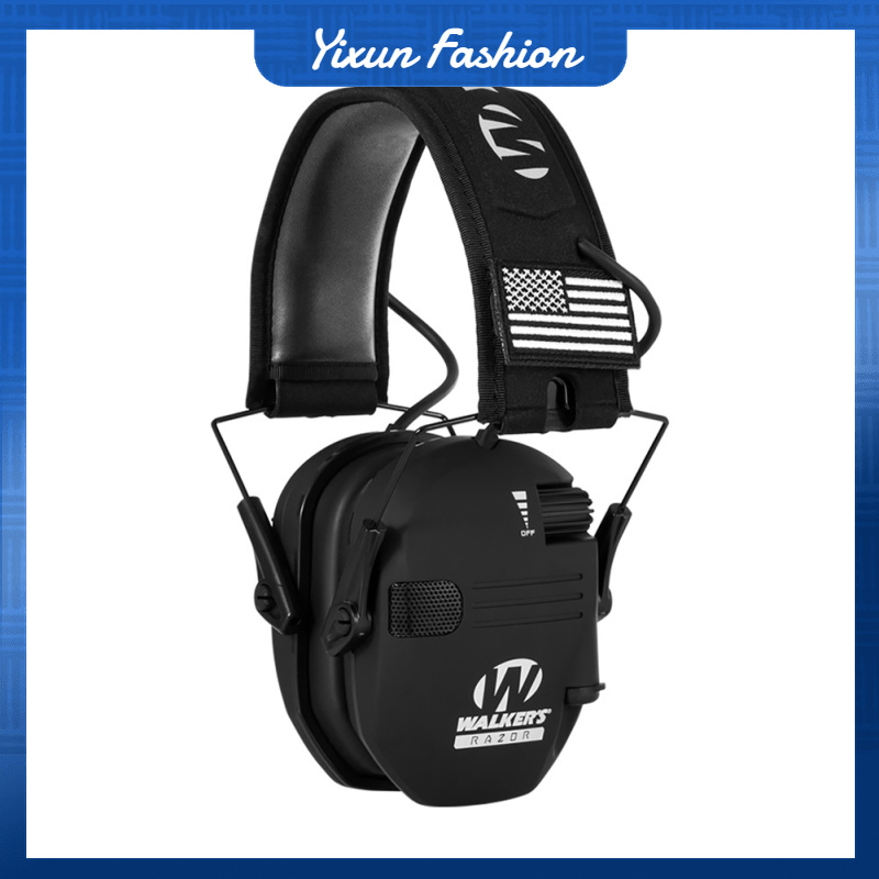 🎄🎄Điện tử bảo vệ tai Earmuffs giảm tiếng ồn siêu mỏng bảo vệ thính giác muffs NRR 23db cho đào tạo phạm vi