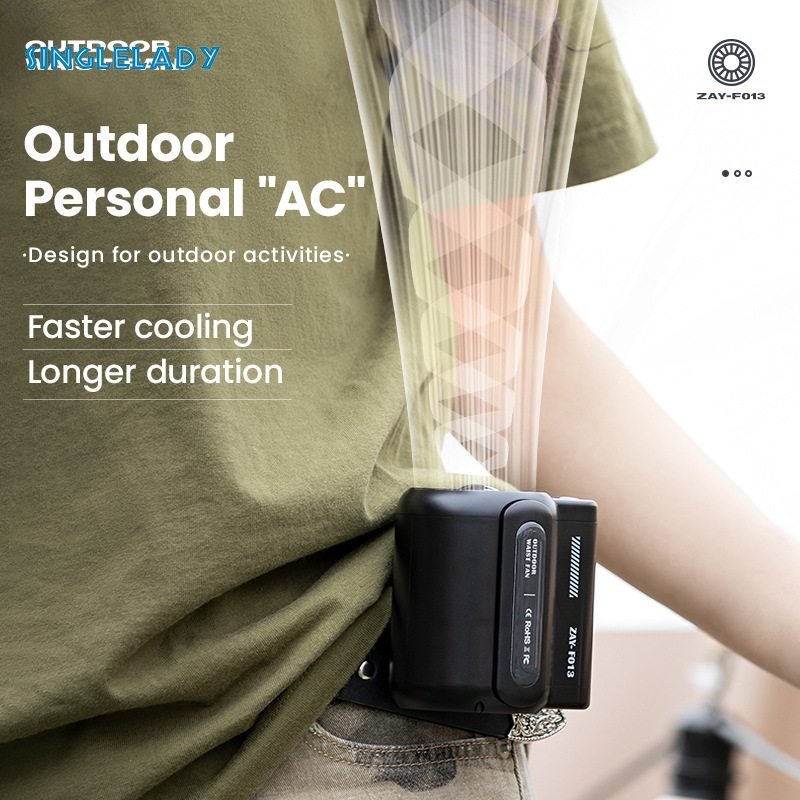 New Bladeless Wrist Hanging Fan Large Capacity Handheld USB Charging Portable Outdoor Camping Cooling Artifact ราคา 463 บาท*ส่งฟรี