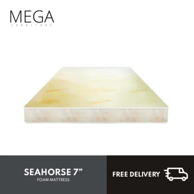 [Bulky] Seahorse 7 Inch Crystal Foam Mattress - Single, Super Single, Queen