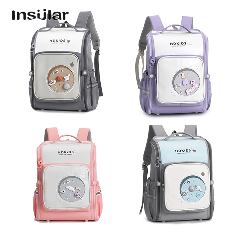 Student backpack, primary school anti camel backpack, decompression backpack, DIY handmade cartoon backpack for boys and girls in grades 1-6, primary school backpack ราคา 854 บาท*ส่งฟรี