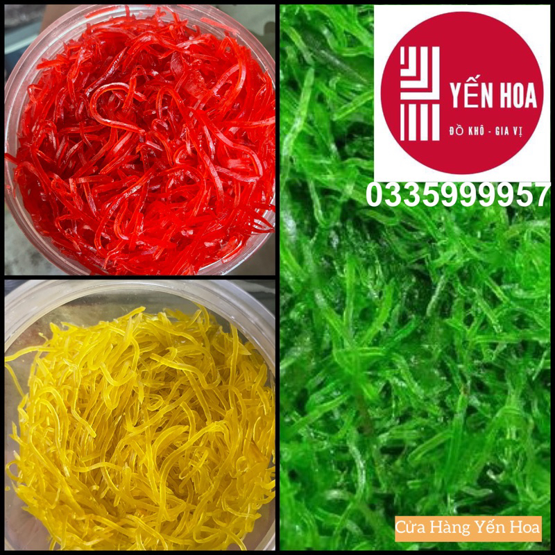 500g-1kg mứt đu đủ sợi 3 màu