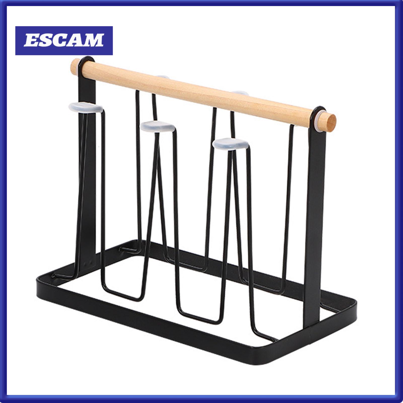 Norman Malthus Plastic Drip Tray Cup Holder Drain Tray Cup Rack Iron Cup Drying Rack with Wooden Handle Drip Tray – Space-saving Baby Bottle Mug Holder Kitchen Countertop Organizer for Glasses and Utensils ราคา 244 บาท*ส่งฟรี