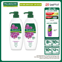 Bộ 2 Sữa tắm Palmolive dưỡng ẩm chiết xuất thiên nhiên dưỡng da ẩm mịn 500gx2 - Hoa Lan và Hoa Anh Đào