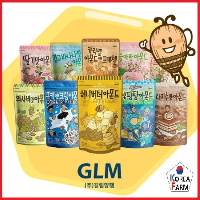 GILIM Tom's Farm Seasoned Almond Bestseller korean snack Honey Butter almond