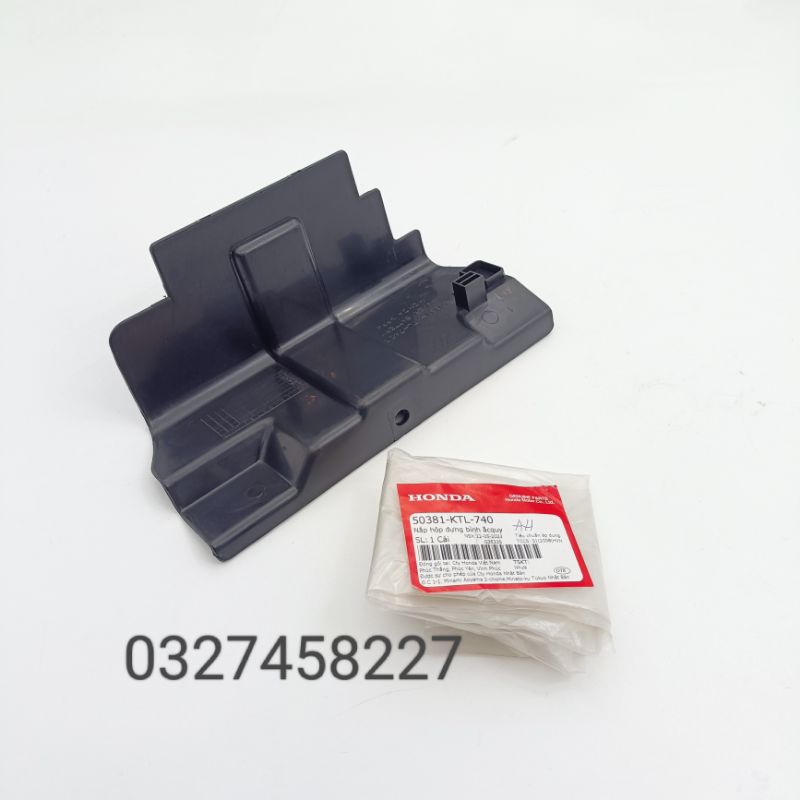 Nắp nhựa, đậy hộp bình ắc quy xe wave a, rs, s100 zin honda