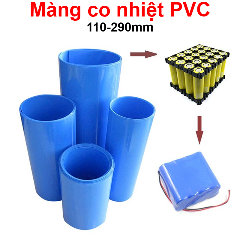 (1 mét) Màng co nhiệt PVC bọc pin 110-290mm