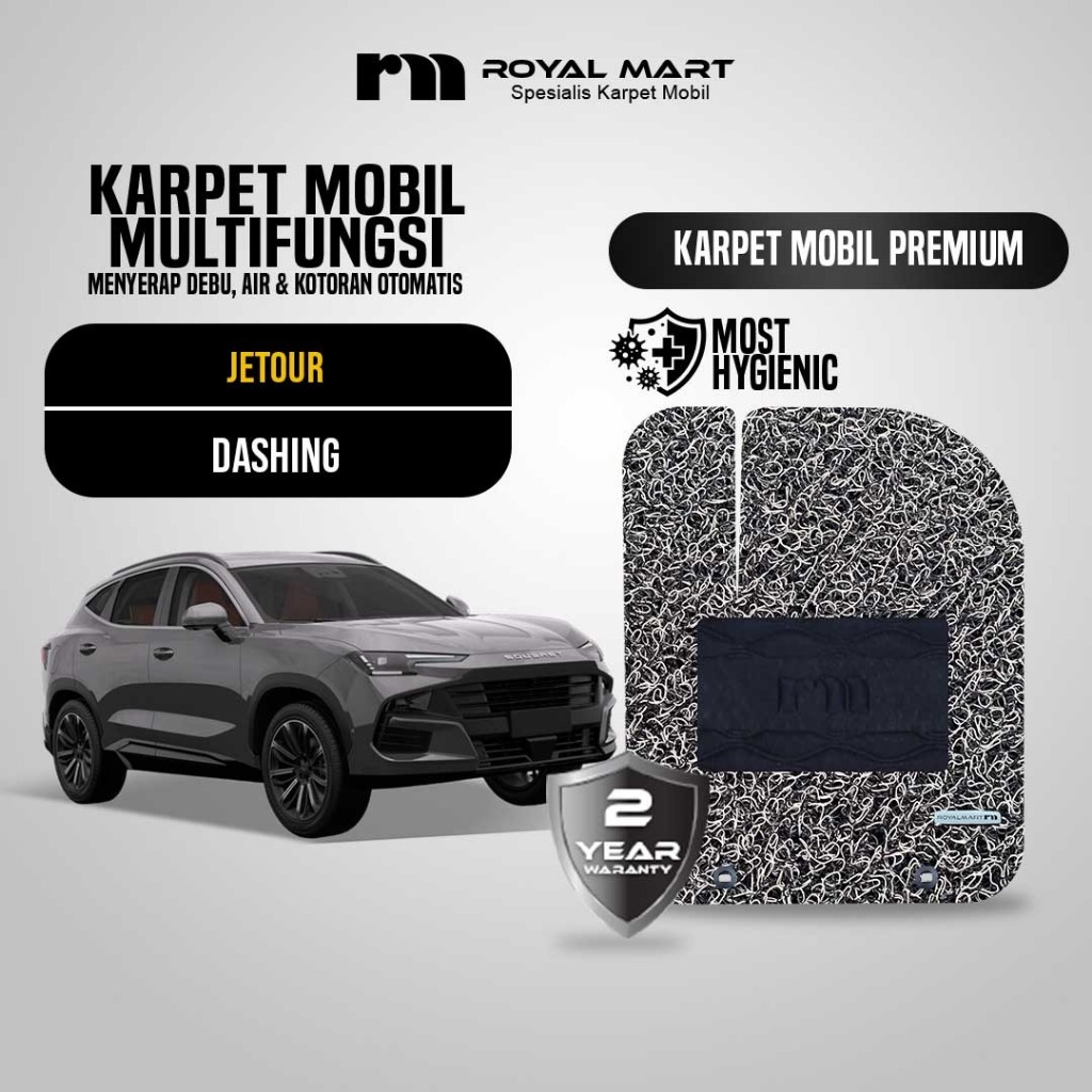 ROYAL MART Karpet Mobil Mie Premium JETOUR DASHING 2025 Full Set Bergaransi Harga 690,000 rupiah*Gratis Ongkir