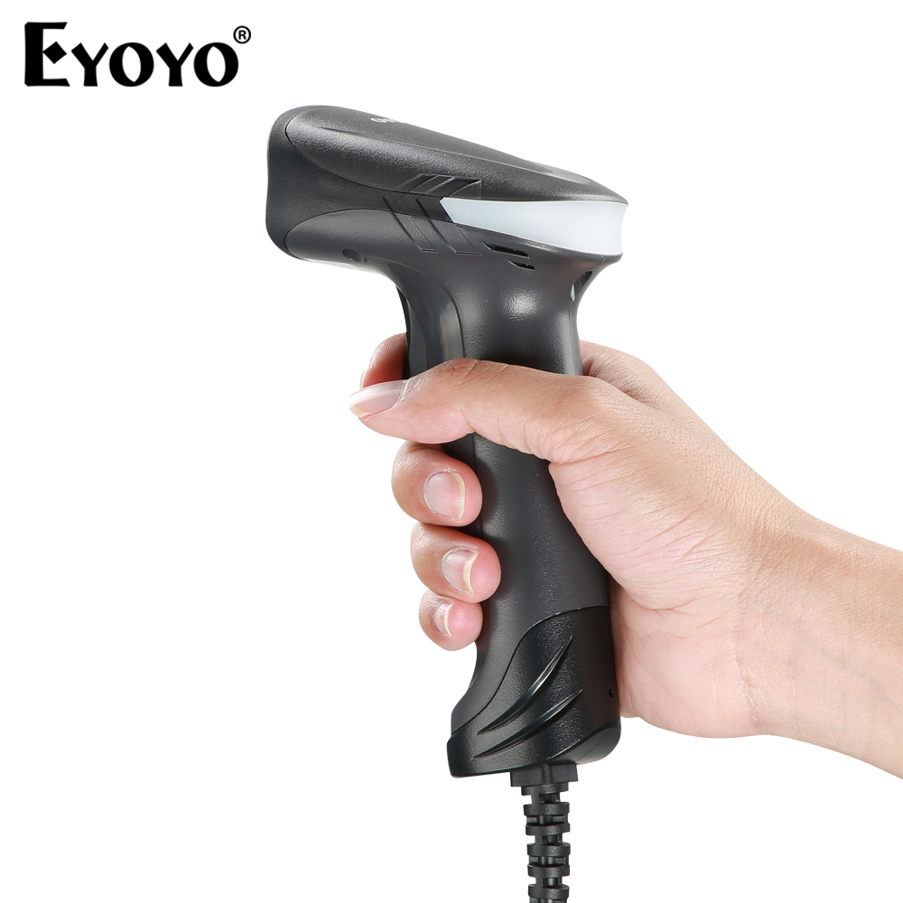 Eyoyo EY-H1 1D 2D QR Code Barcode Scanner Handheld USB Wired Bar Codes Reader CCD PDF417 Data Matrix Image Screen Automatic Scanning ราคา 599 บาท*ส่งฟรี