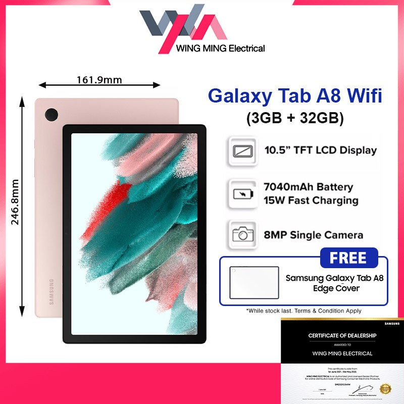 samsung galaxy tab a8 dimensions