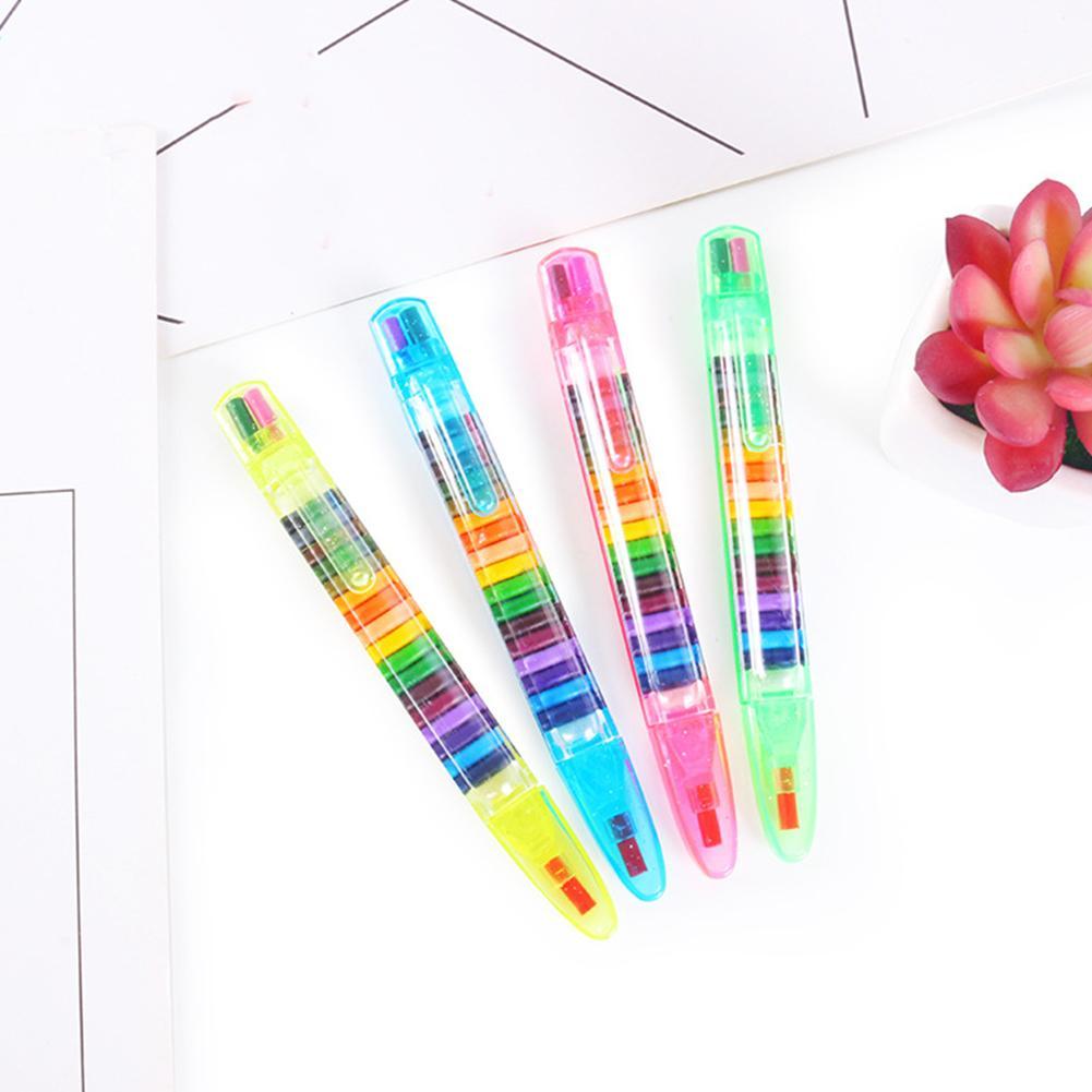 20 Colors Painting Crayons Graffiti Crayons For Students Random Color N8P8