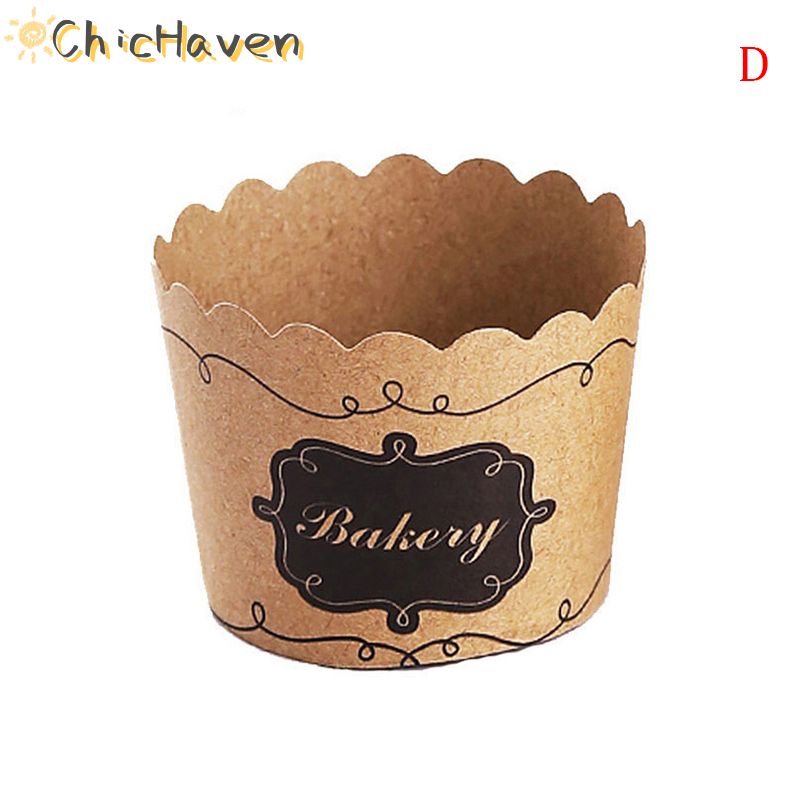 ChicHaven 50 chiếc cốc giấy cupcake khuôn bọc bánh khuôn lót bánh cupcake muffin cốc nướng bánh