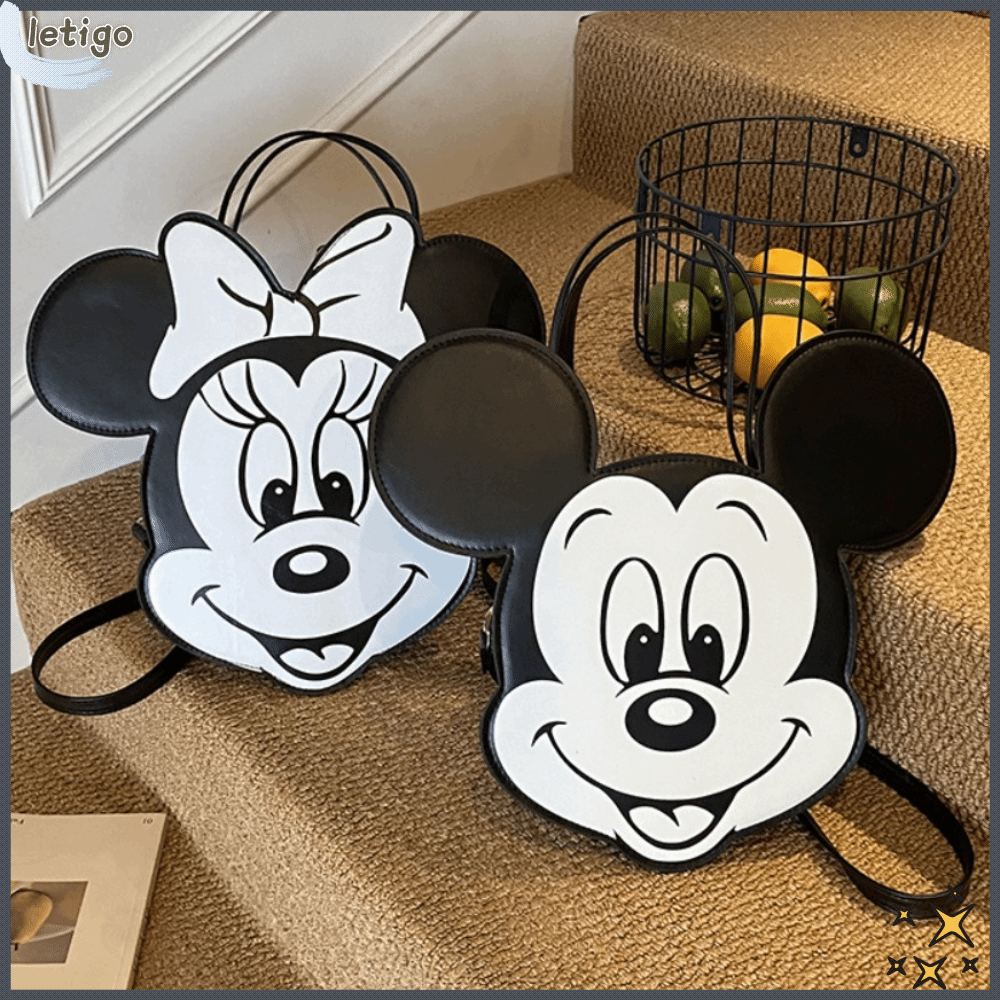 LETIGO Disney Túi đeo vai nữ Đa chức năng  3D Túi xách nữ Chất lượng cao Da PU Túi đeo chéo Phụ kiện thời trang