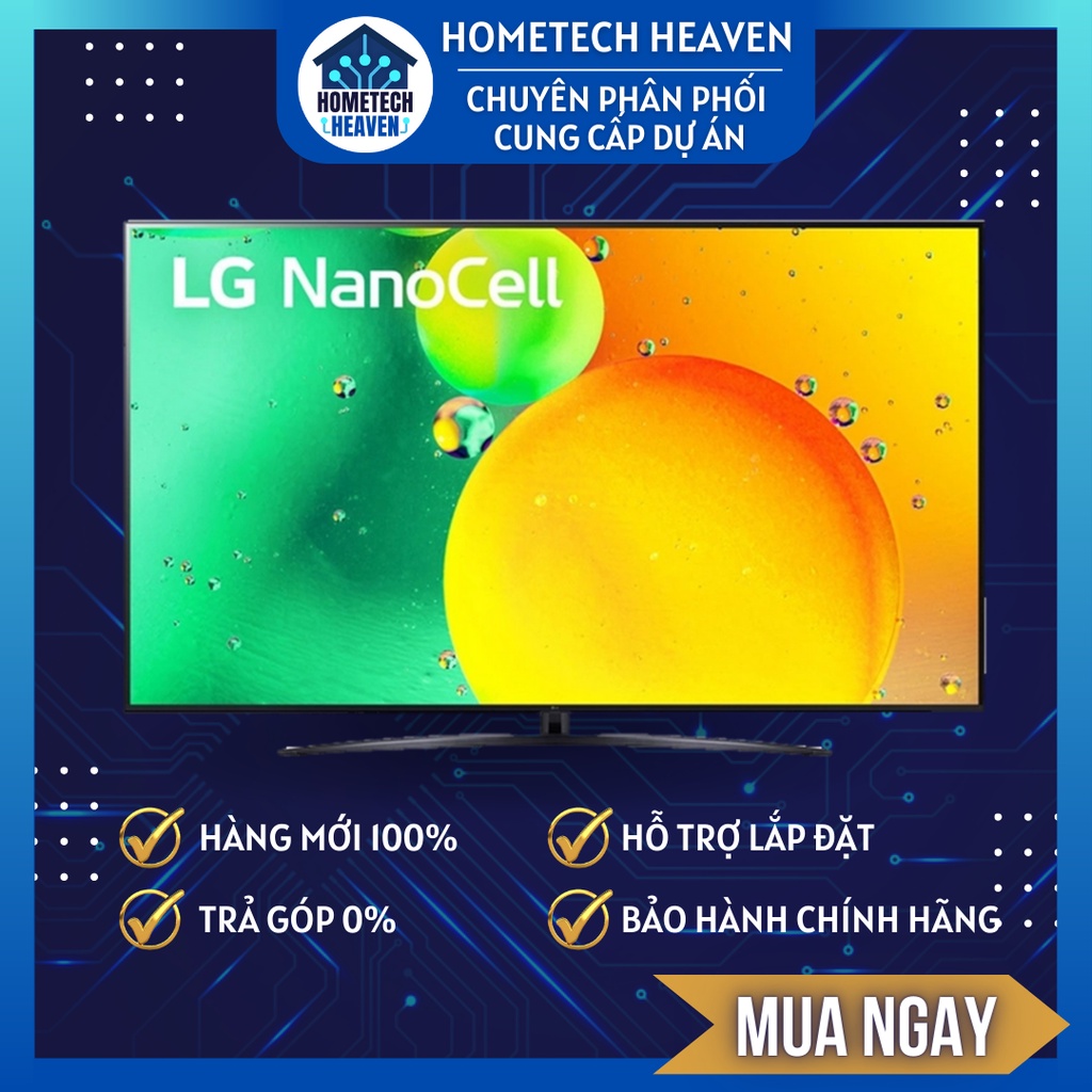 [65NANO76SQA] Smart Tivi NanoCell LG 4K 65 inch 65NANO76SQA -Hàng Chính Hãng