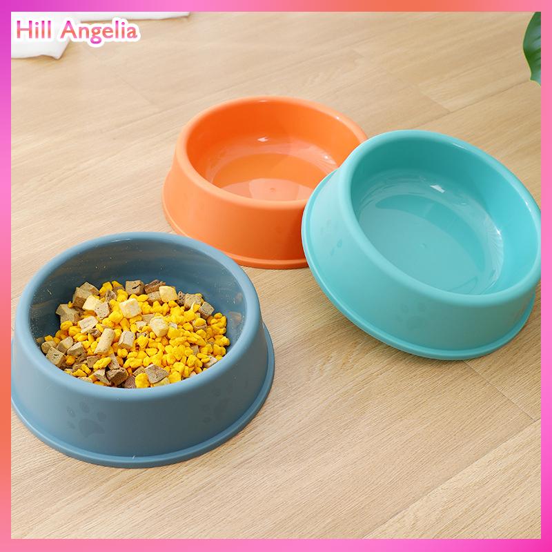 [Hill Angelia] Chất Lượng Cao Cho Ăn Vật Nuôi Bát Cho Mèo Và Chó Màu Rắn Thực Phẩm Nước Bát Dễ Dàng Để Làm Sạch Ướt & Khô Thực Phẩm Bát Vật Nuôi Nguồn Cung Cấp