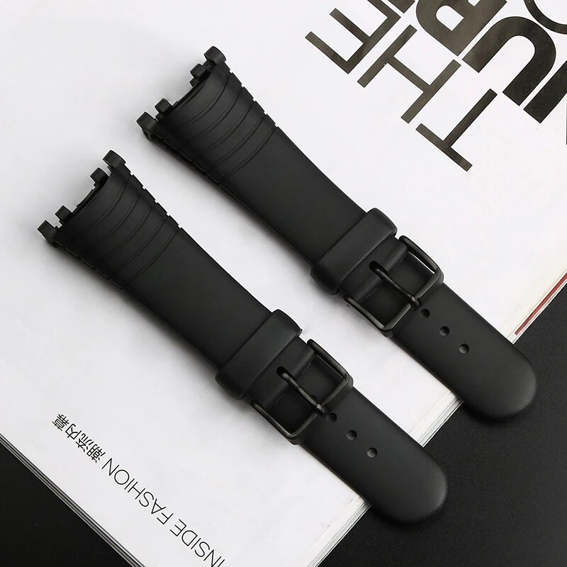 Black Ruer Strap For SUUNTO Vector VECTOR Pin Buckle Men's Watch Strap Watch Accessories