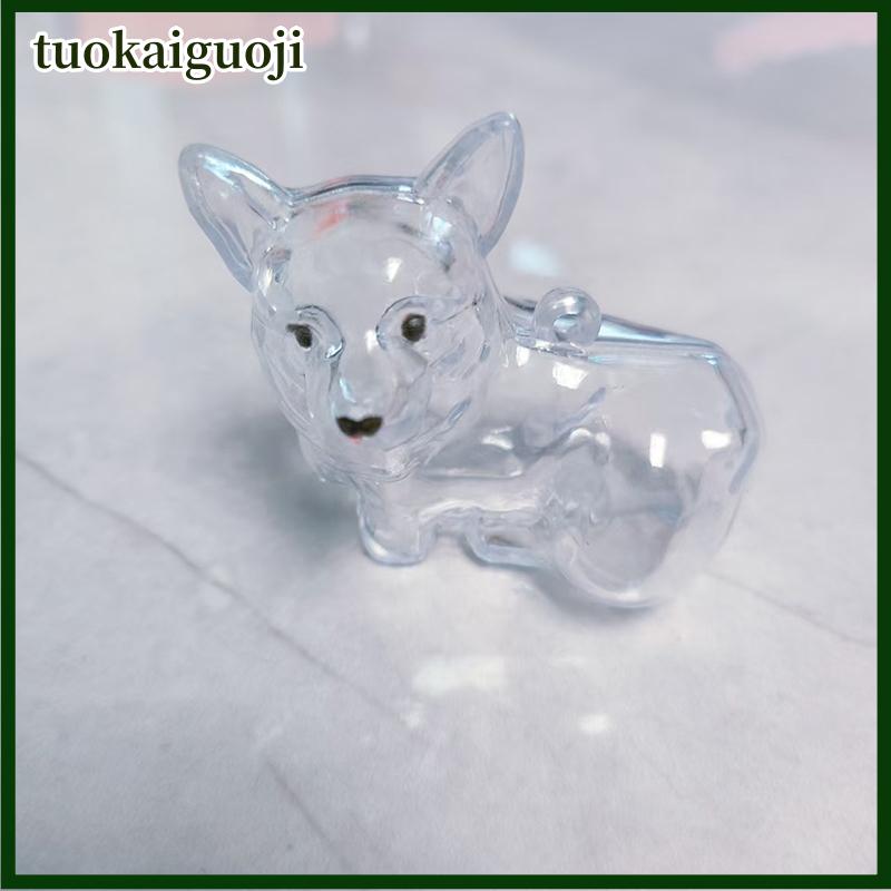 tuokaiguoji Rõ ràng Puppy tóc tưởng niệm lưu niệm viên nang pet của chó lông container tự làm mặt dây chuyền Keychain trang trí vật nuôi những người yêu thích nhà hiển thị Quà Tặng - 4