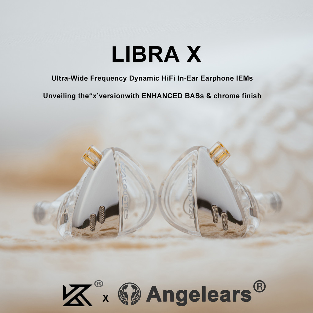 KZ angelears Libra x siêu rộng tần số năng động hifi trong tai Tai nghe iems màn hình với 0.75 cáp có thể thay thế