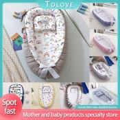 Portable Cotton Baby Nest with Removable Pillow - Brand Babyjoy