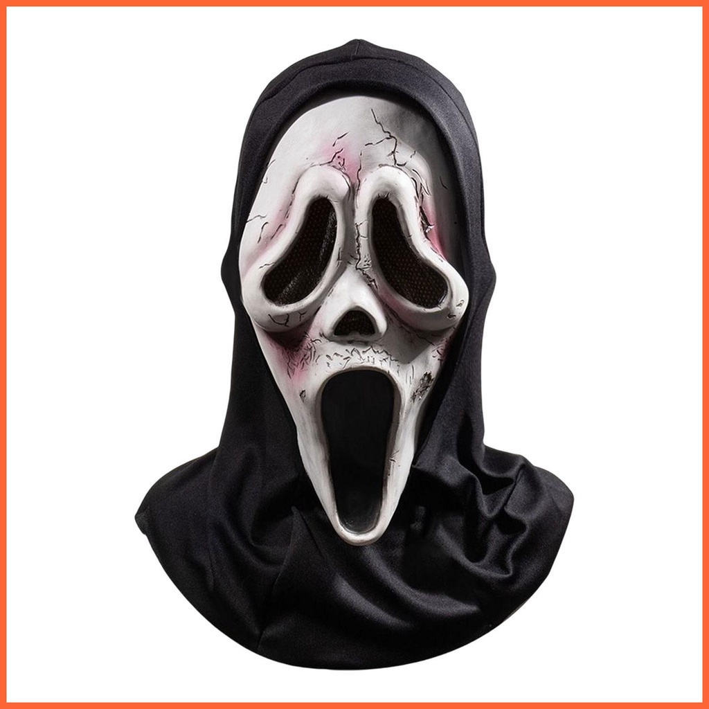 Screaming headgear movie horror masker halloween scary headgear masker