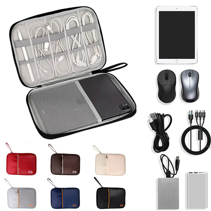 Cáp lưu trữ túi xách tay USB dòng dữ liệu sạc cắm lưu trữ túi kỹ thuật số điện tử tổ chức không thấm nước du lịch Cáp tổ chức