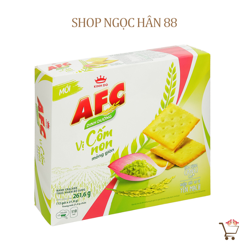 Bánh AFC Dinh Dưỡng Vị Cốm Non Hộp 261gr