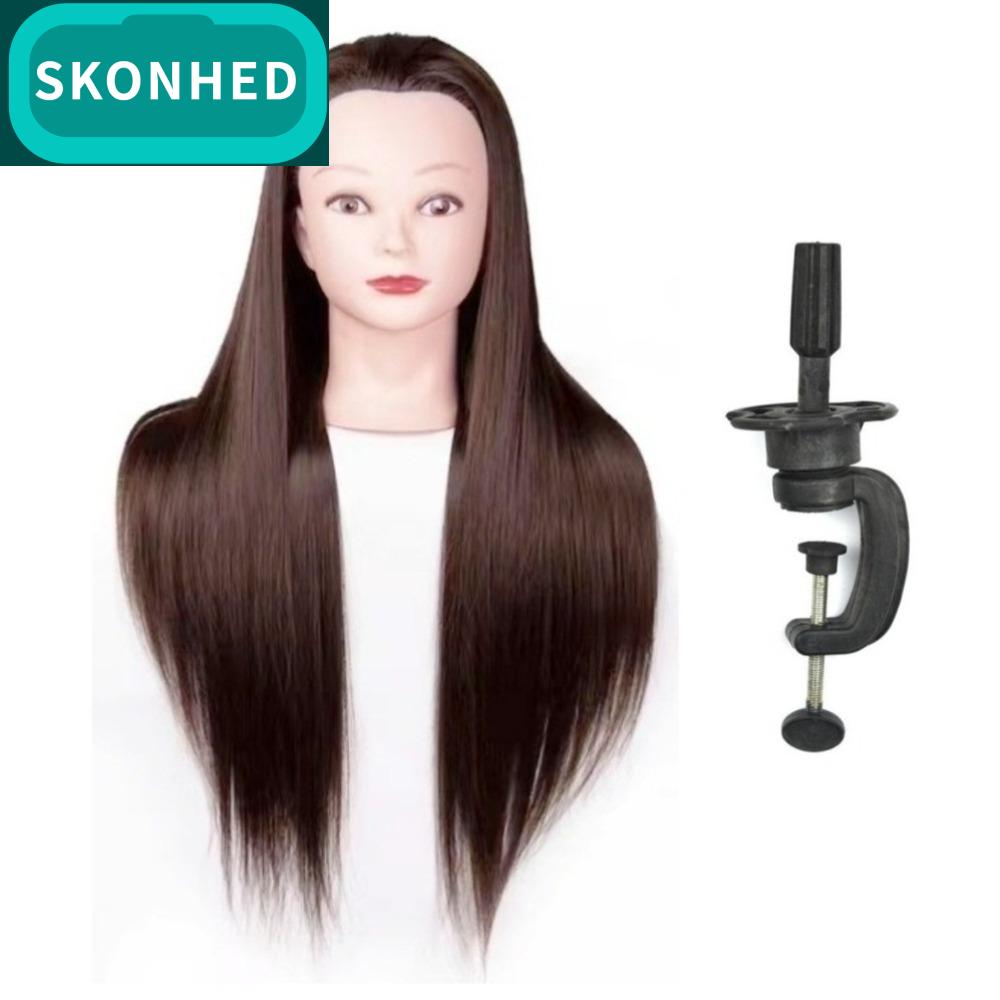 SKONHED ปรับได้ปรับได้ หัวฝึกผมยาว สังเคราะห์สังเคราะห์สังเคราะห์ ที่ใส่วิกผม ที่หนีบวิกผม ทนทานต่อการใช้งาน หัวตุ๊กตา หัวหุ่นทรงผม สำหรับแต่งผมถักเปีย ราคา 658 บาท*ส่งฟรี