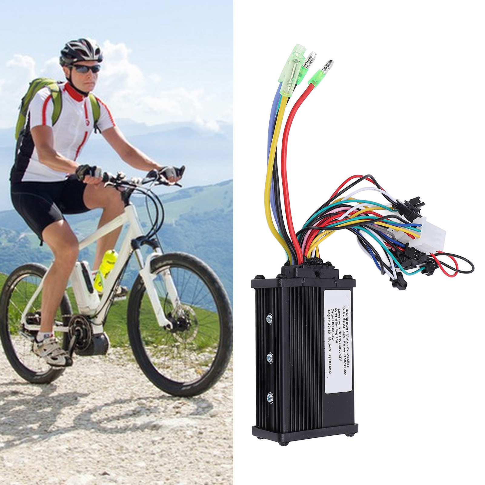 Bộ điều khiển không chổi than Xe đạp điện 24V đến 48V Chống Nước 250W 350W Xe đạp điện động cơ điều khiển để sửa đổi