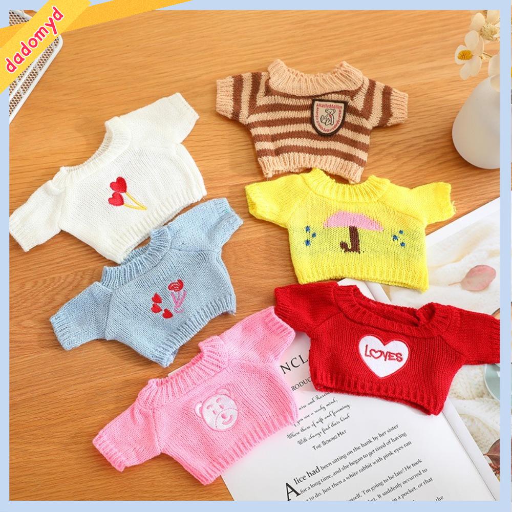 DADOMYD Vịt Vàng Quần áo búp bê Búp bê vải lông Búp bê 25/30cm Quần áo búp bê cotton Dễ thương Chữ c