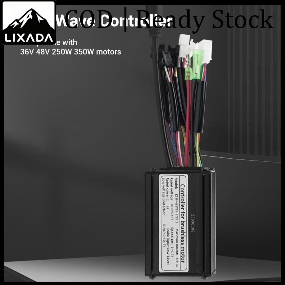 LIXADA ไฟฟ้าจักรยานมอเตอร์Controllerประสิทธิภาพสูงเสียงรบกวนลดการสั่นสะเทือนSine Wave Controllerอลูมิเนียมสำหรับ 250W 350Wมอเตอร์ ราคา 3,029 บาท*ส่งฟรี