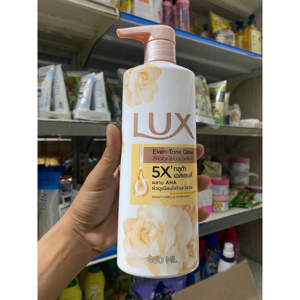 Sữa tắm Lux thá¡ Lan SIÊU THƠM CAO CẤP 450ml hoa trà 5x aha