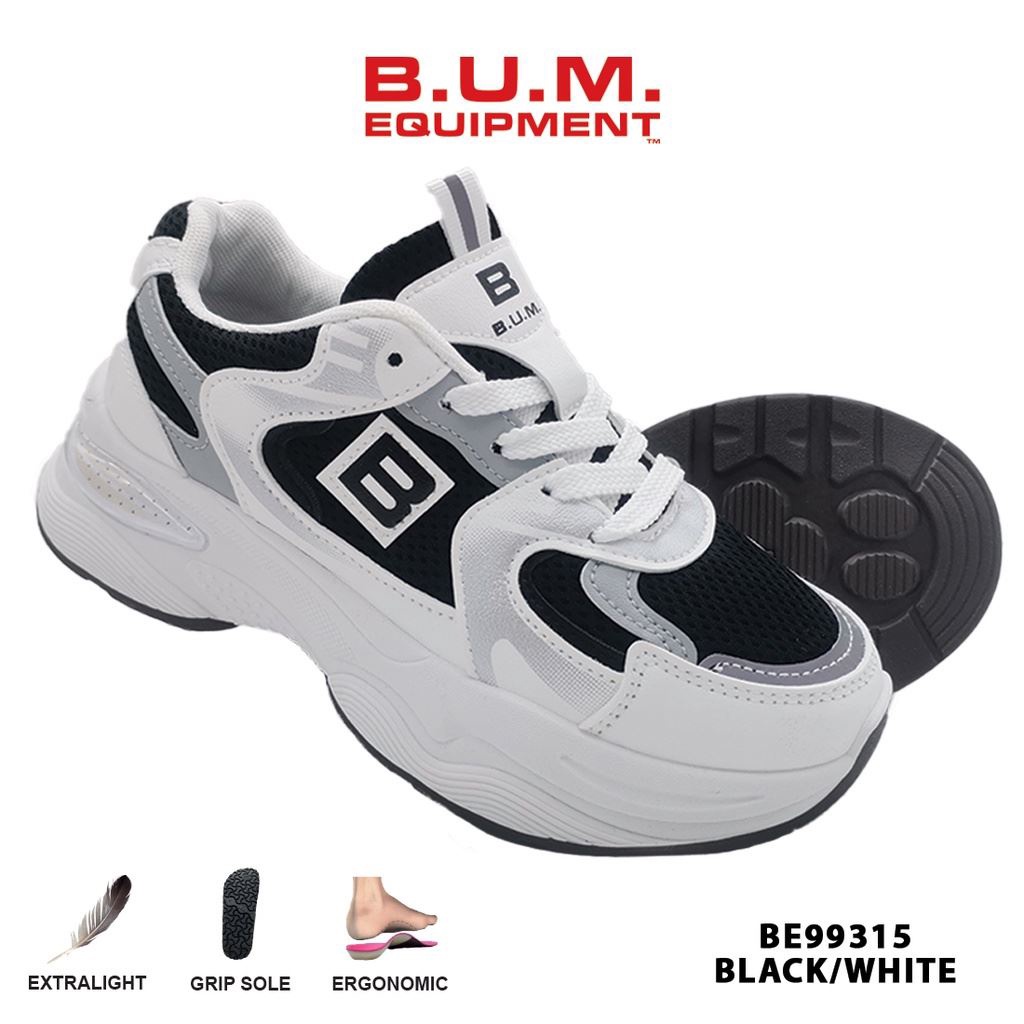 BUM Women Sneaker BE99315 Black x White Online Exclusive Design