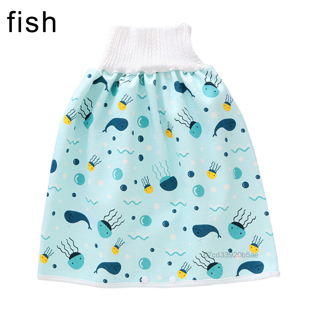 Comfy Childrens Diaper Skirt TPU Waterproof Fabric and Cotton Sleeping Potty Training 0~8T TF-Lil-VN - 5