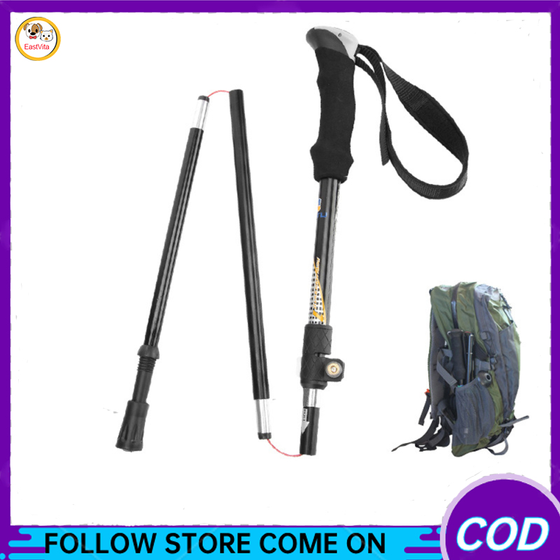 Cột cao Gậy Đi Bộ Kính thiên văn cực leo núi Cắm Trại Hợp kim nhôm điều chỉnh được siêu nhẹ