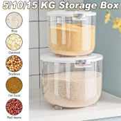 15Kg Rice Storage Container with Measuring Cup - Kitchen Organizer