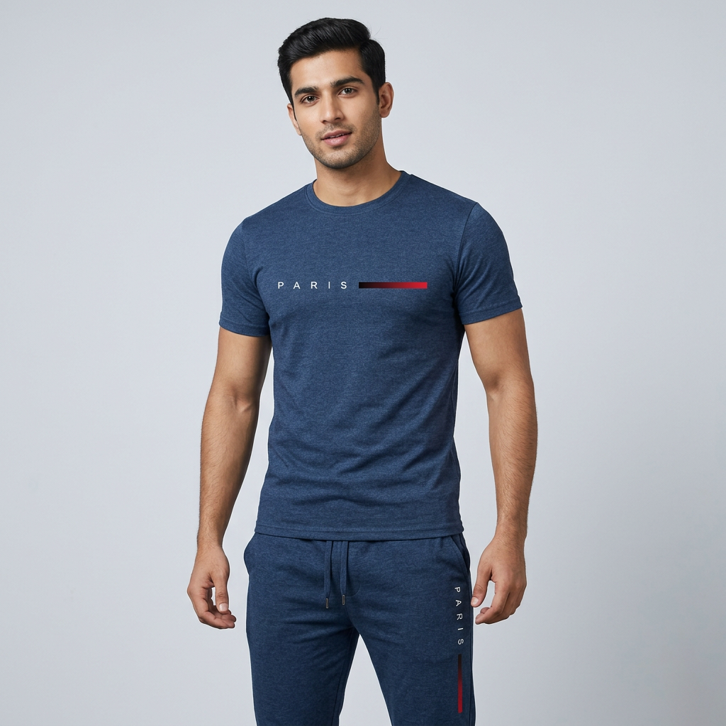 NEW TRENDY 🔥 D T F (STRONG & UNBREAKABLE REFLECTOR PRINTED) SUMMER TRACKSUIT FOR MEN _ SOFT AND COMFORTABLE FABRIC SUMMER TRACKSUIT FOR MEN - PREMIUM T SHIRT AND TROUSER SET PRINTED SUMMER TRACKSUIT FOR MEN_TRACKSUIT FOR BOYS. ( MULTIPLE COLORS)