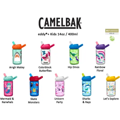 Camelbak Eddy+ Kids Water Bottle with straw 400ml