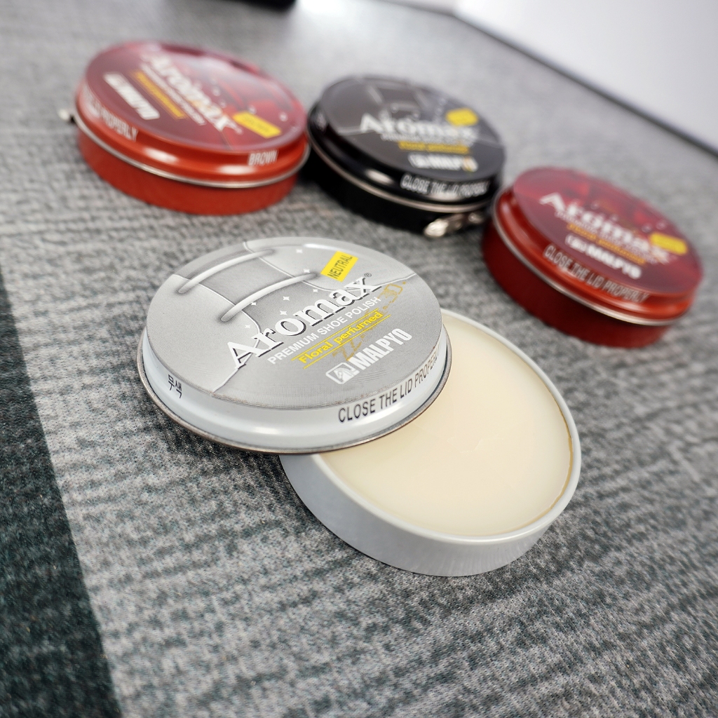 Xi đánh giày Aromax Hàn Quốc cao cấp chính hãng, xi sáp thơm bảo vệ da giày bền đẹp đủ màu (đen,nâu,không màu,vàng bò) - 9
