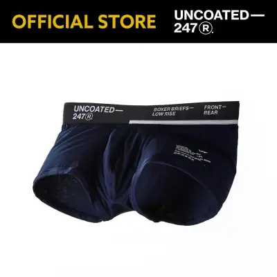 (UNCOATED 247 Store) Boxer Briefs - Low Rise (Black Navy) Blank Corp