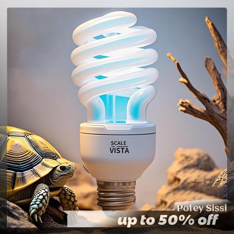 Potey 1 Piece 13 26 Wát UV tia năng lượng tiết kiệm Terrarium Basking ánh sáng 5.0 10.0 UVB bò sát đèn rùa thằn lằn rắn bò sát sưởi ấm đèn