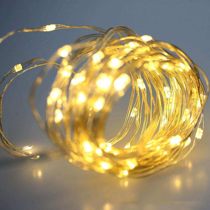 USB lampu hiasan led strip light LED strip light waterproof holiday light 5 meters 50 led beads copper wire powered by USB plug with remote control