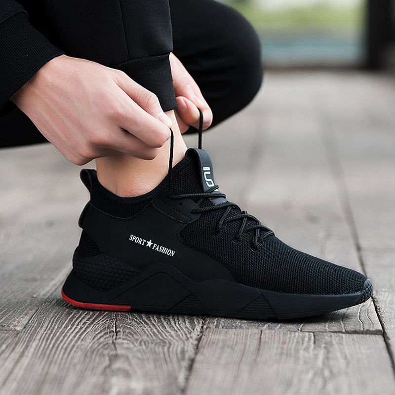 Champ shoes Store【Free Shipping Miễn phí vận chuyển  Nam giày thể thao lưới chạy thường ngày giày nam