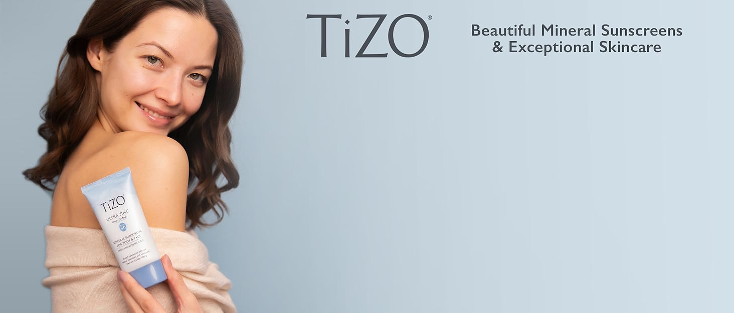 TiZO3 Facial Mineral Sunscreen and Primer, Tinted Broad Spectrum SPF 40 with Antioxidants, Sheer matte finish, Fragrance-Free, Oil-Free_voghion.com
