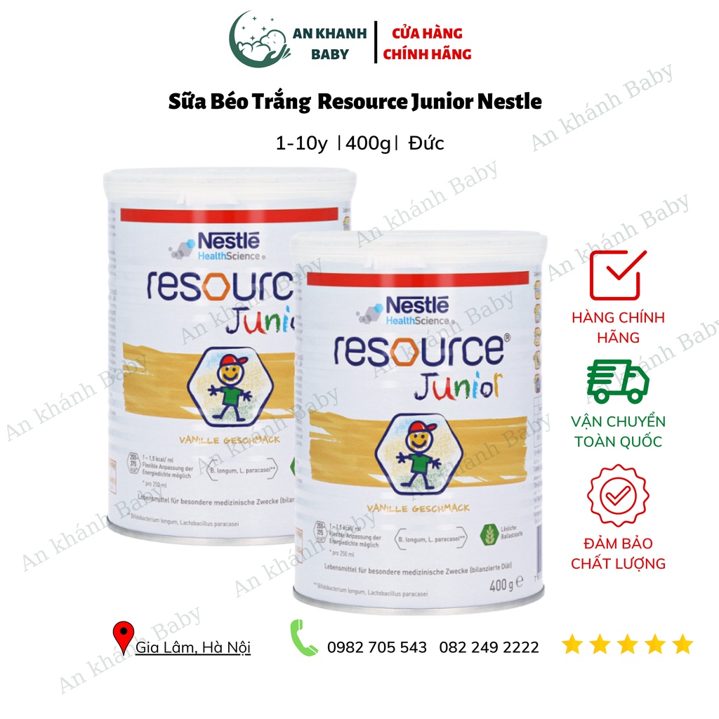 Sữa béo junior resource đức 400gr date 3/2025