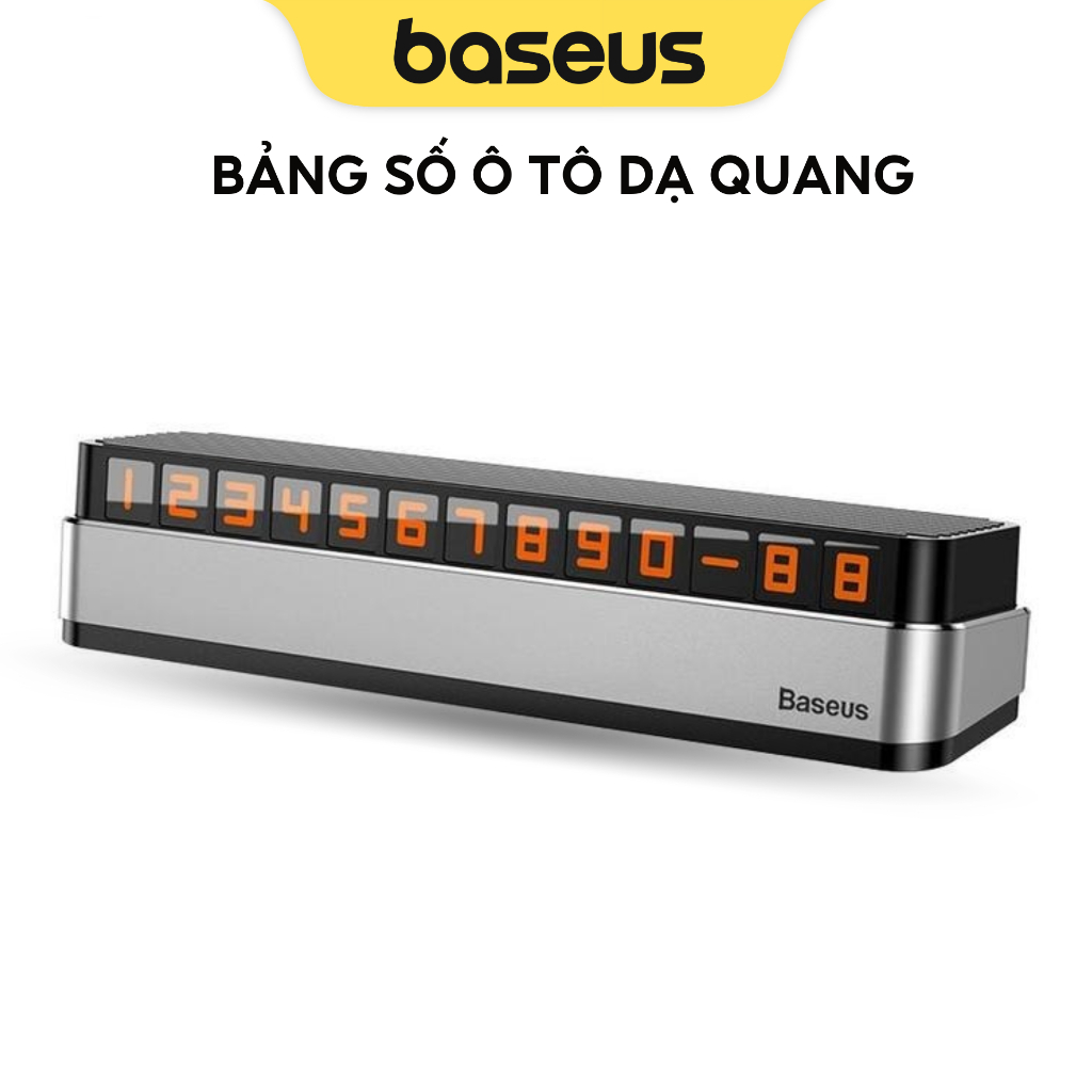Bảng ghi số điện thoại dạ quang khi dừng đỗ xe ô tô, thiết kế sang trọng Baseus Moonlight Box Series