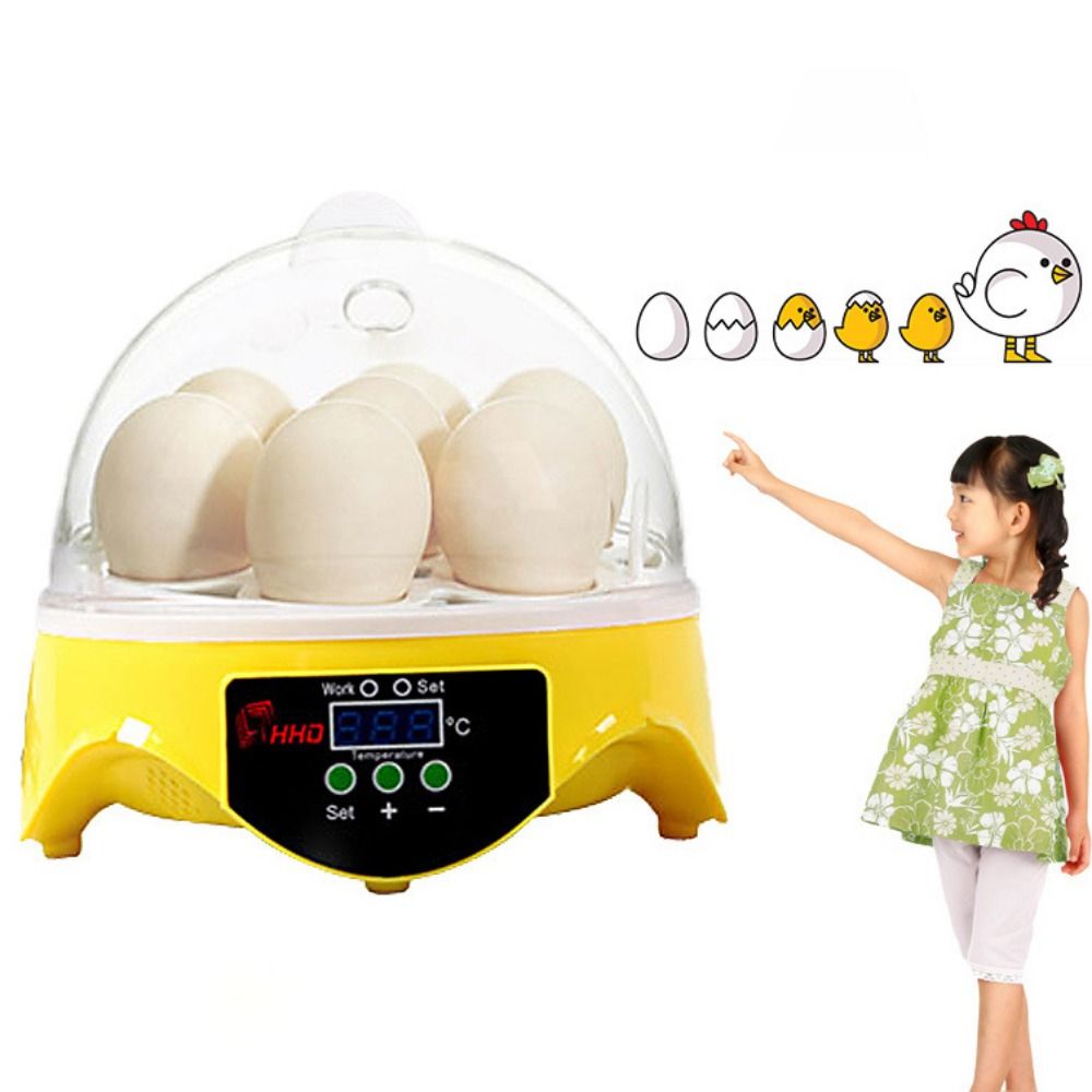 Đền thông minh 7 Máy ấp trứng brooder nhiệt độ không đổi điện mini Máy Ấp Trứng chim bồ câu Trại giống nhựa gia cầm lồng ấp cho gà vịt chim bồ câu